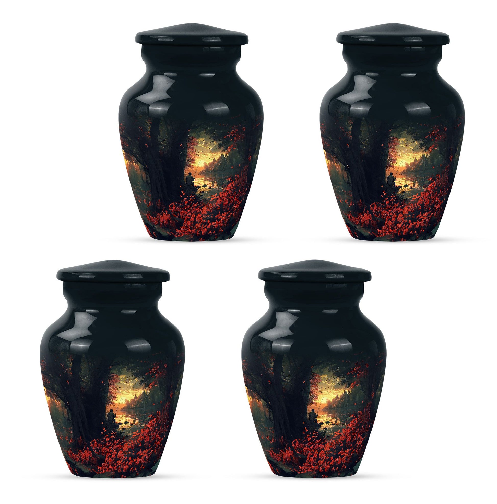 Fishing Theme 3 Inch Keepsake Pack of 4