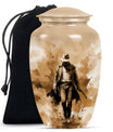 Cowboy Theme Large Urn 10 Inch