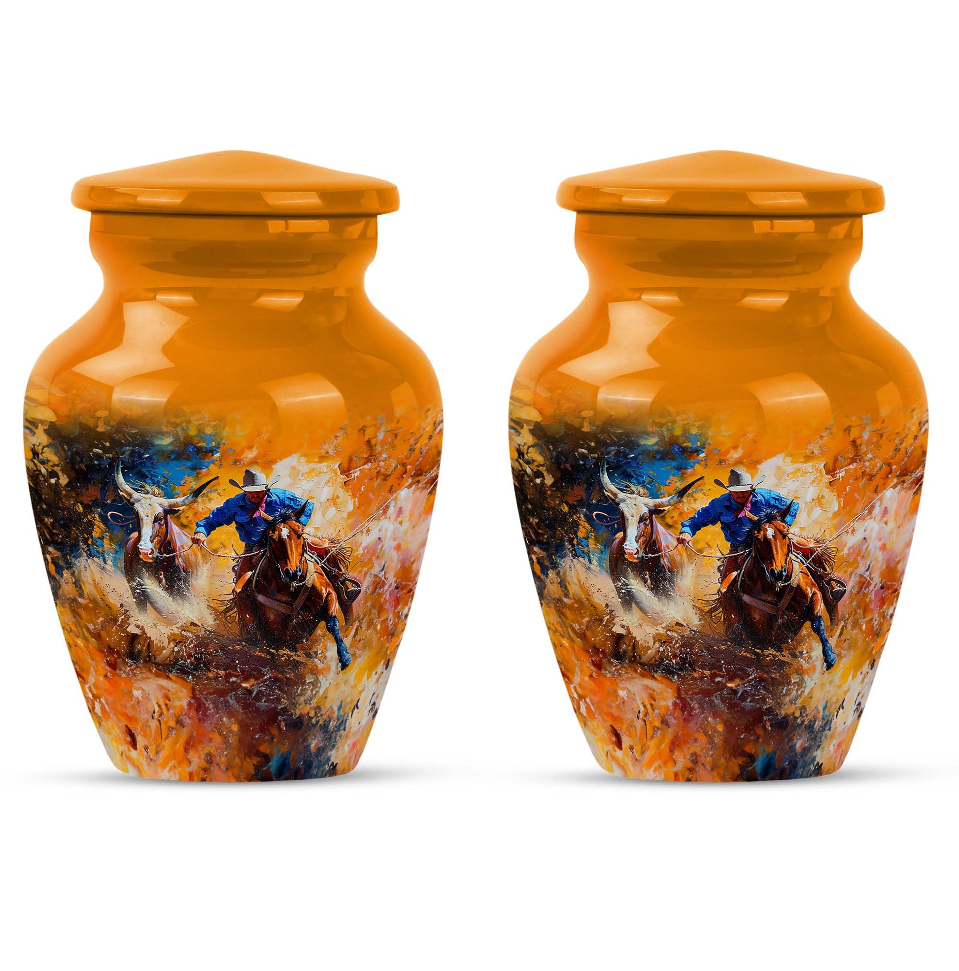 Cowboy Theme 3 Inch Keepsake Pack of 2