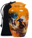 Cowboy Theme Large Urn 10 Inch