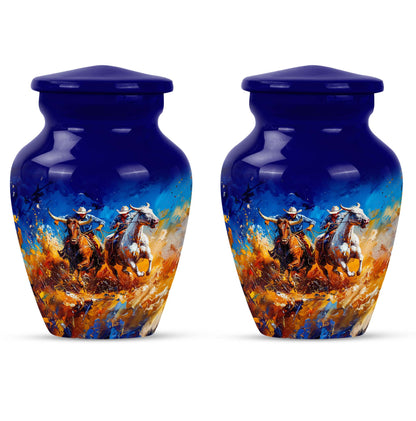 Cowboy Theme 3 Inch Keepsake Pack of 2