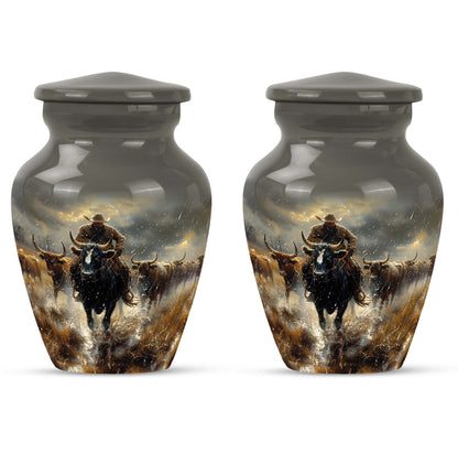 Cowboy Theme 3 Inch Keepsake Pack of 2