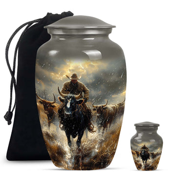 Large Urn With 1 Keepsake Urn