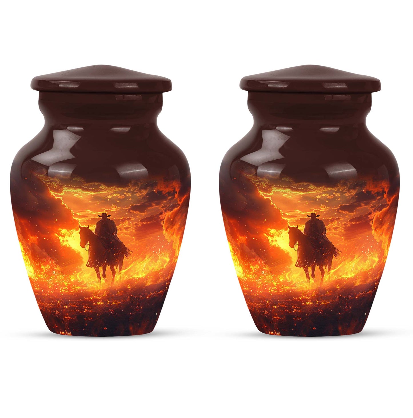 Cowboy Theme 3 Inch Keepsake Pack of 2