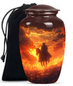 Cowboy Theme Large Urn 10 Inch