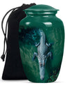 Alligator Theme Large Urn 10 Inch
