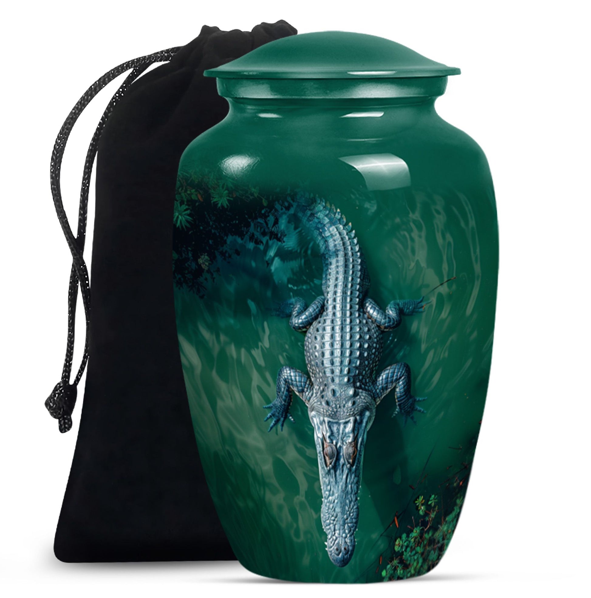 Alligator Theme Large Urn 10 Inch