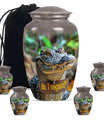 Alligator Theme Large Urn With 4 Keepsake Urn