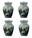 Cardinal Bird Theme 3 Inch Keepsake Pack of 4