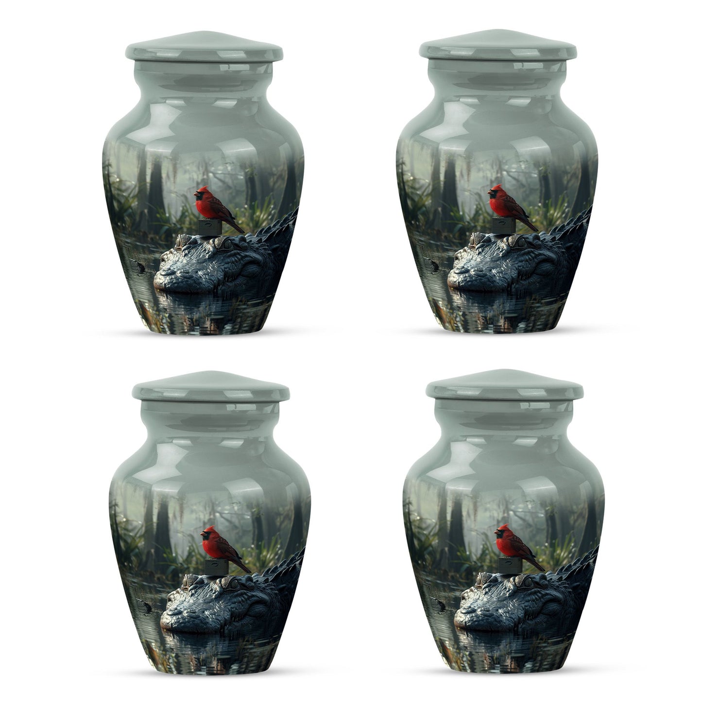 Cardinal Bird Theme 3 Inch Keepsake Pack of 4