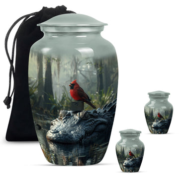 Large Urn With 2 Keepsake Urn