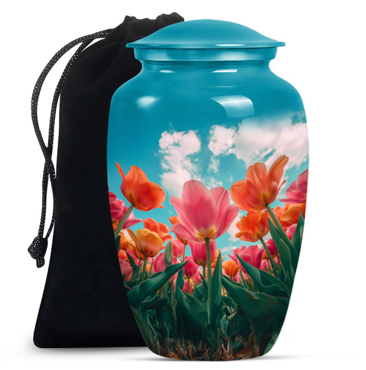 Tulip Theme Large Urn 10 Inch