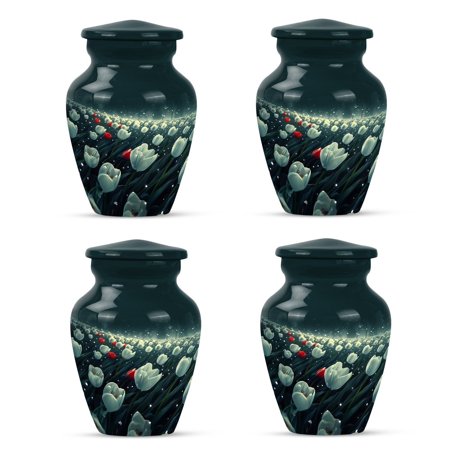 Tulip Theme 3 Inch Keepsake Pack of 4