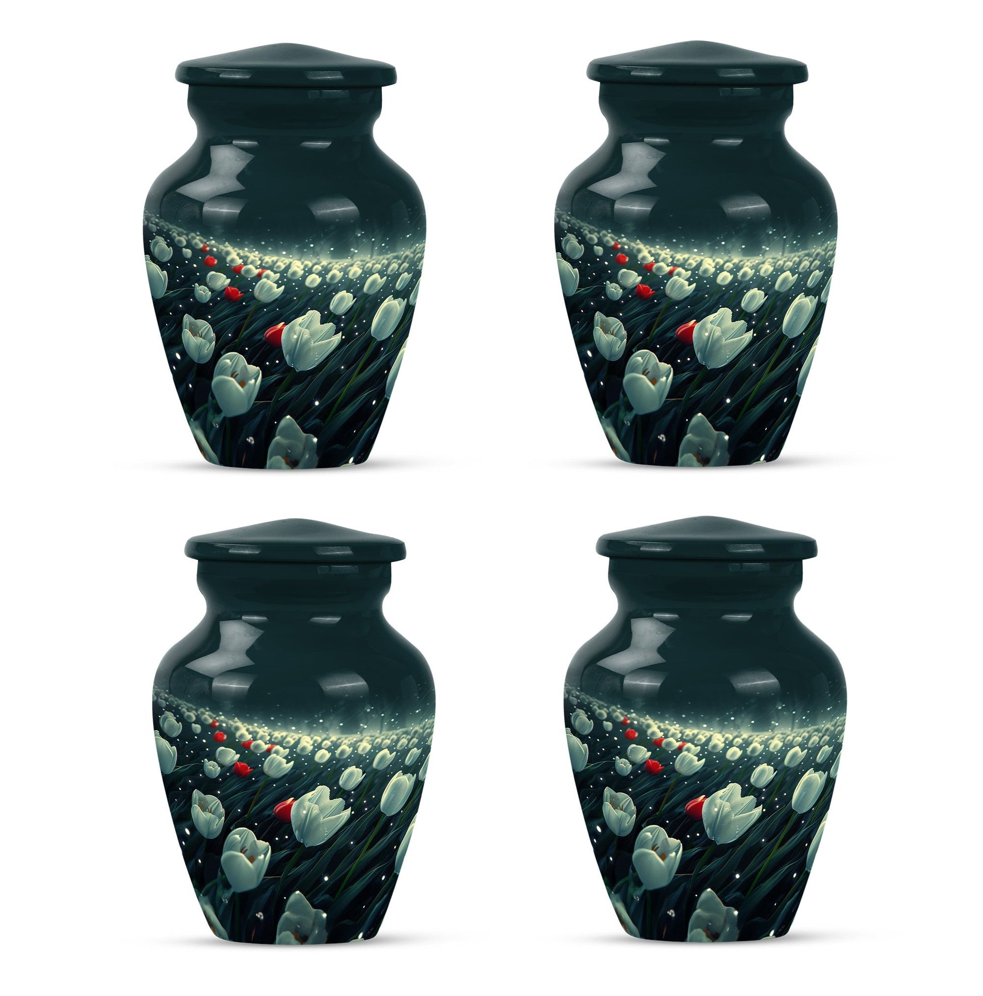 Tulip Theme 3 Inch Keepsake Pack of 4