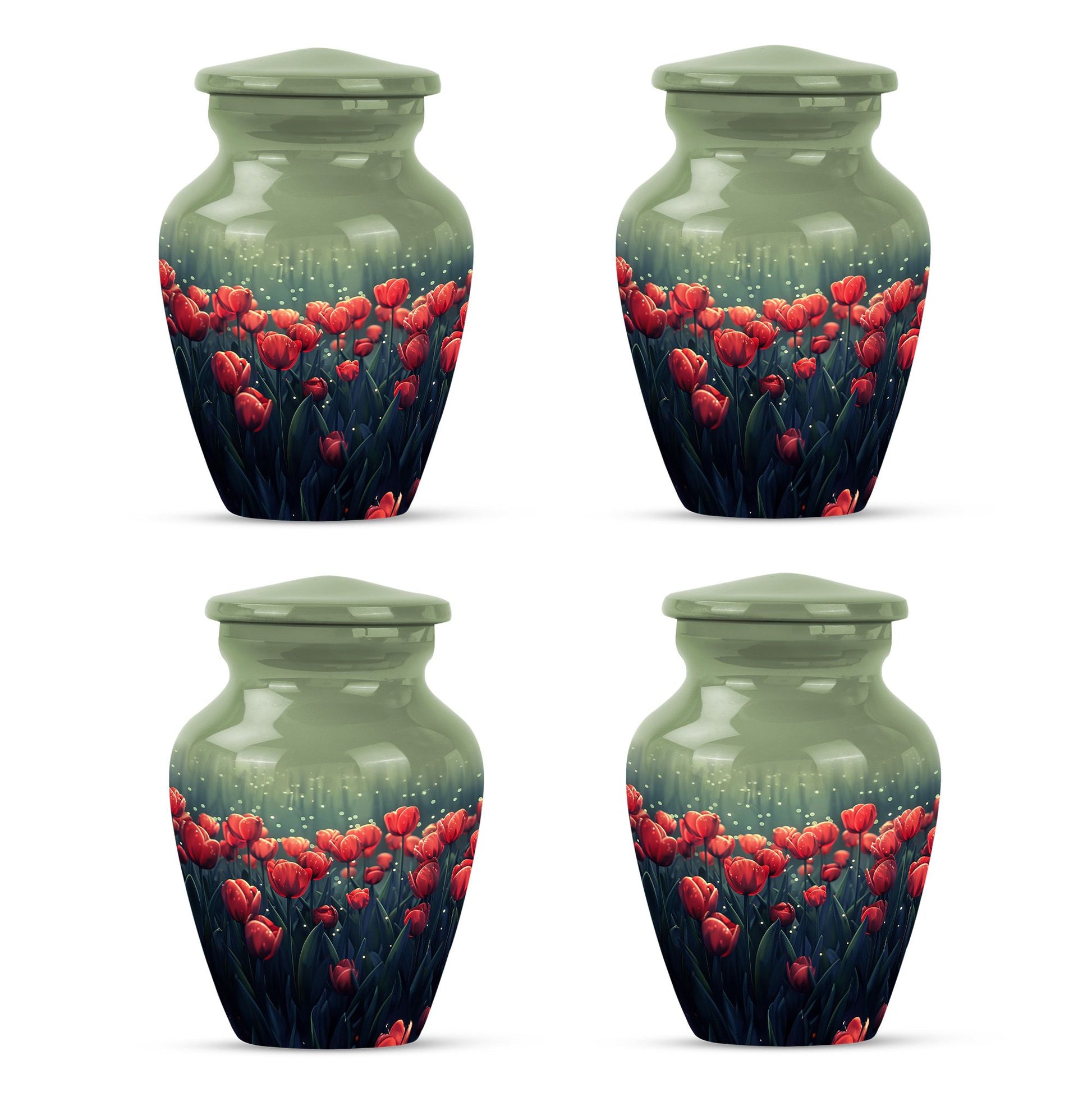 Tulip Theme 3 Inch Keepsake Pack of 4