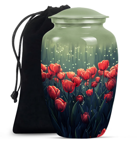 Tulip Theme Large Urn 10 Inch