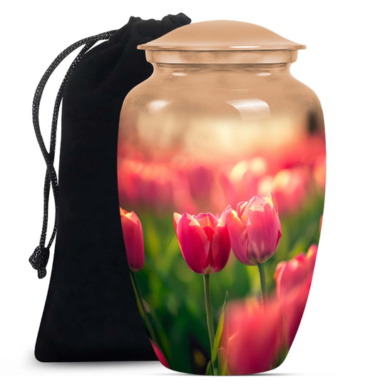 Tulip Theme Large Urn 10 Inch