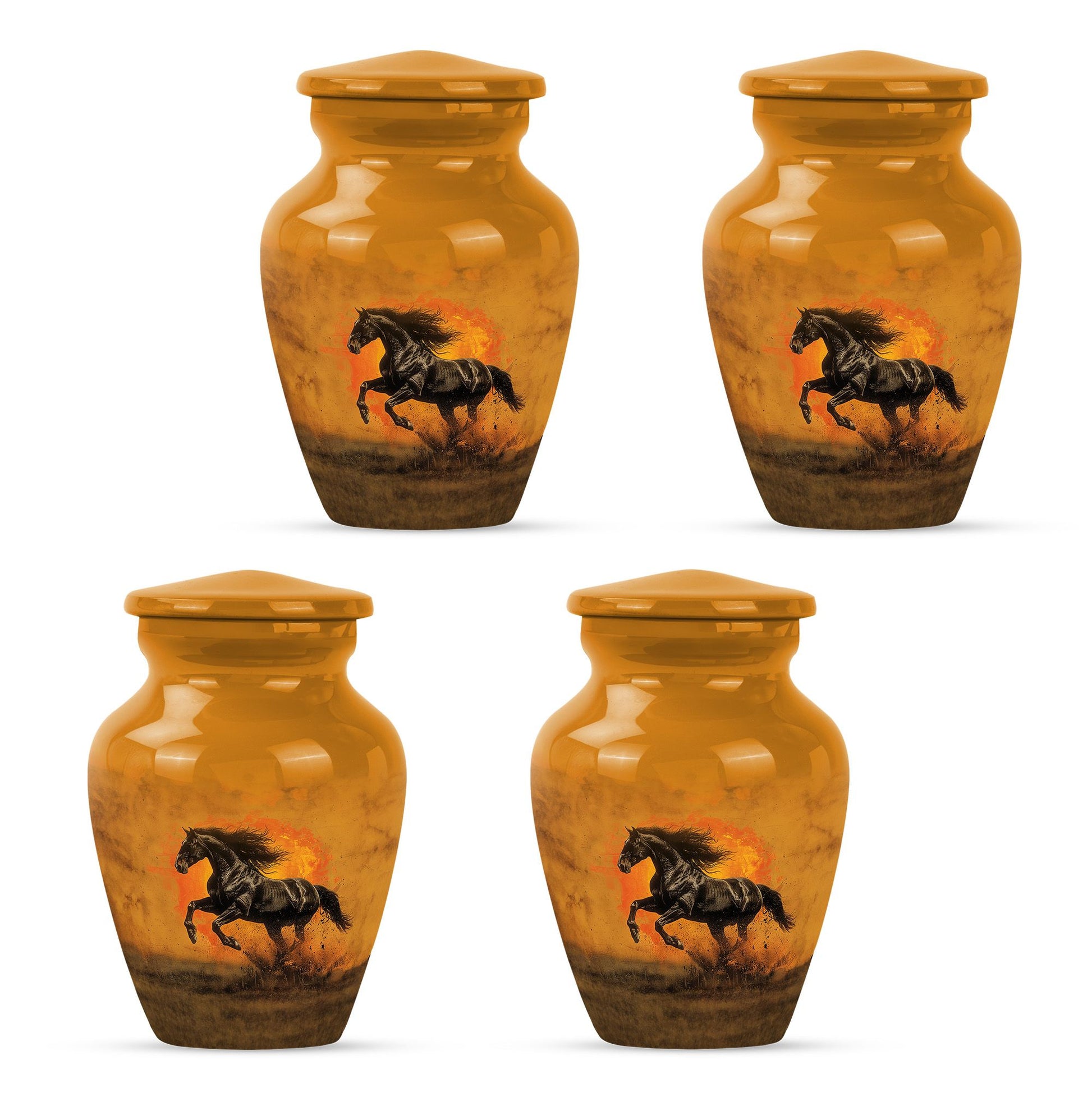 Horse Theme 3 Inch Keepsake Pack of 4