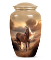 Horse Theme Large Urn 10 Inch