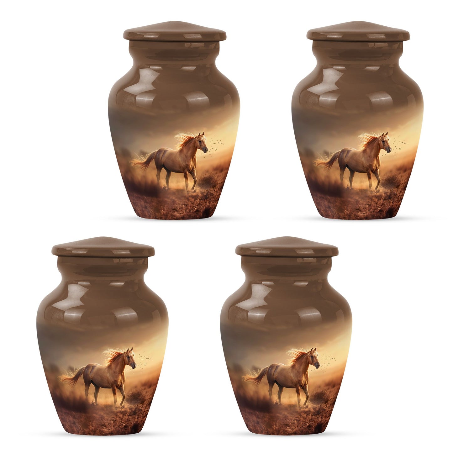 Horse Theme 3 Inch Keepsake Pack of 4