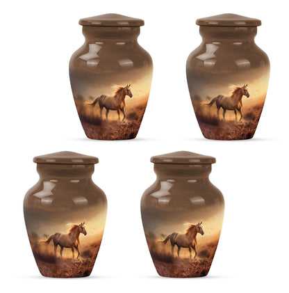 Horse Theme 3 Inch Keepsake Pack of 4