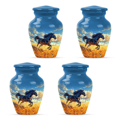 Horse Theme 3 Inch Keepsake Pack of 4