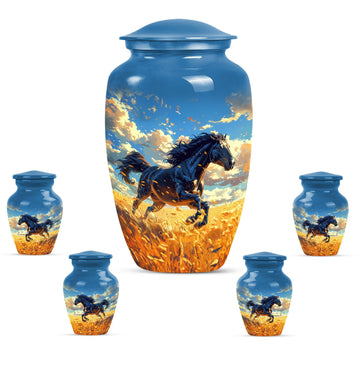 Large Urn With 4 Keepsake Urn