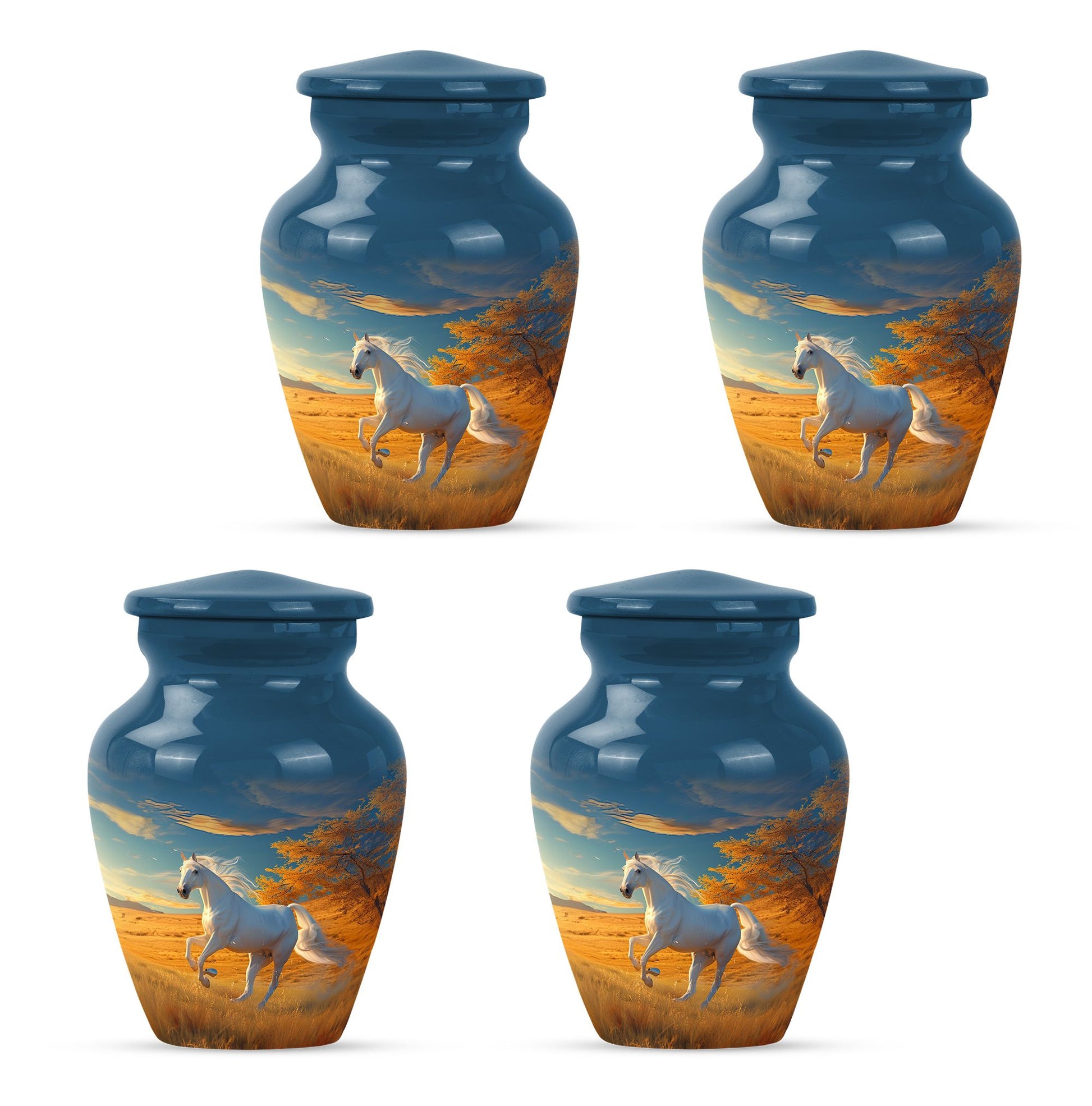 Horse Theme 3 Inch Keepsake Pack of 4