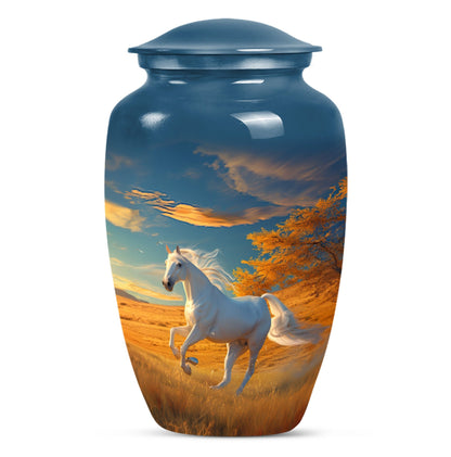 Horse Theme Large Urn 10 Inch