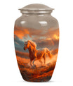 Horse Theme Large Urn 10 Inch