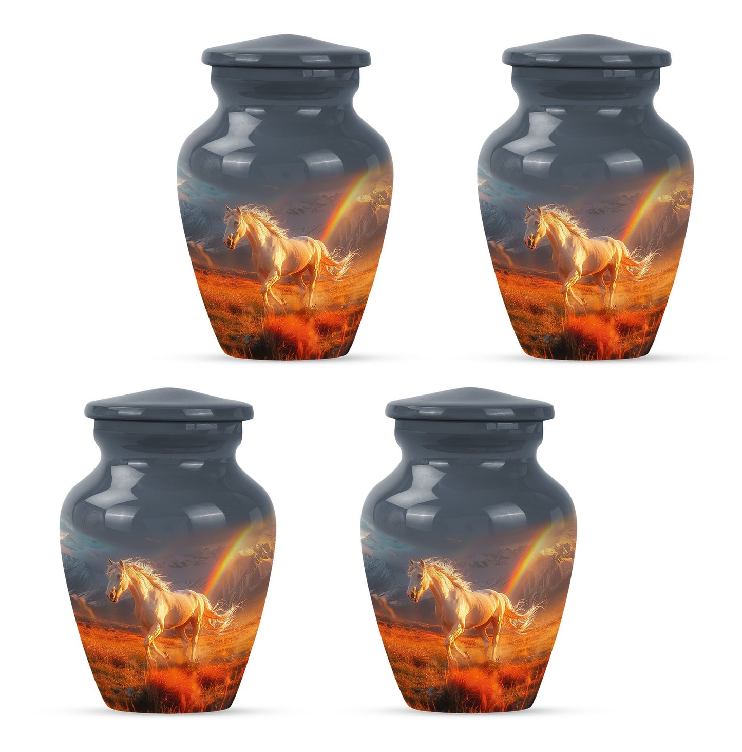 Horse Theme 3 Inch Keepsake Pack of 4
