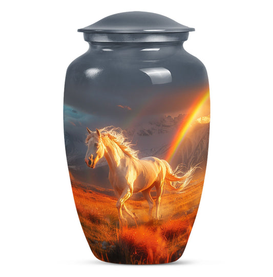 Horse Theme Large Urn 10 Inch