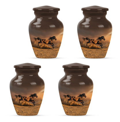 Horse Theme 3 Inch Keepsake Pack of 4