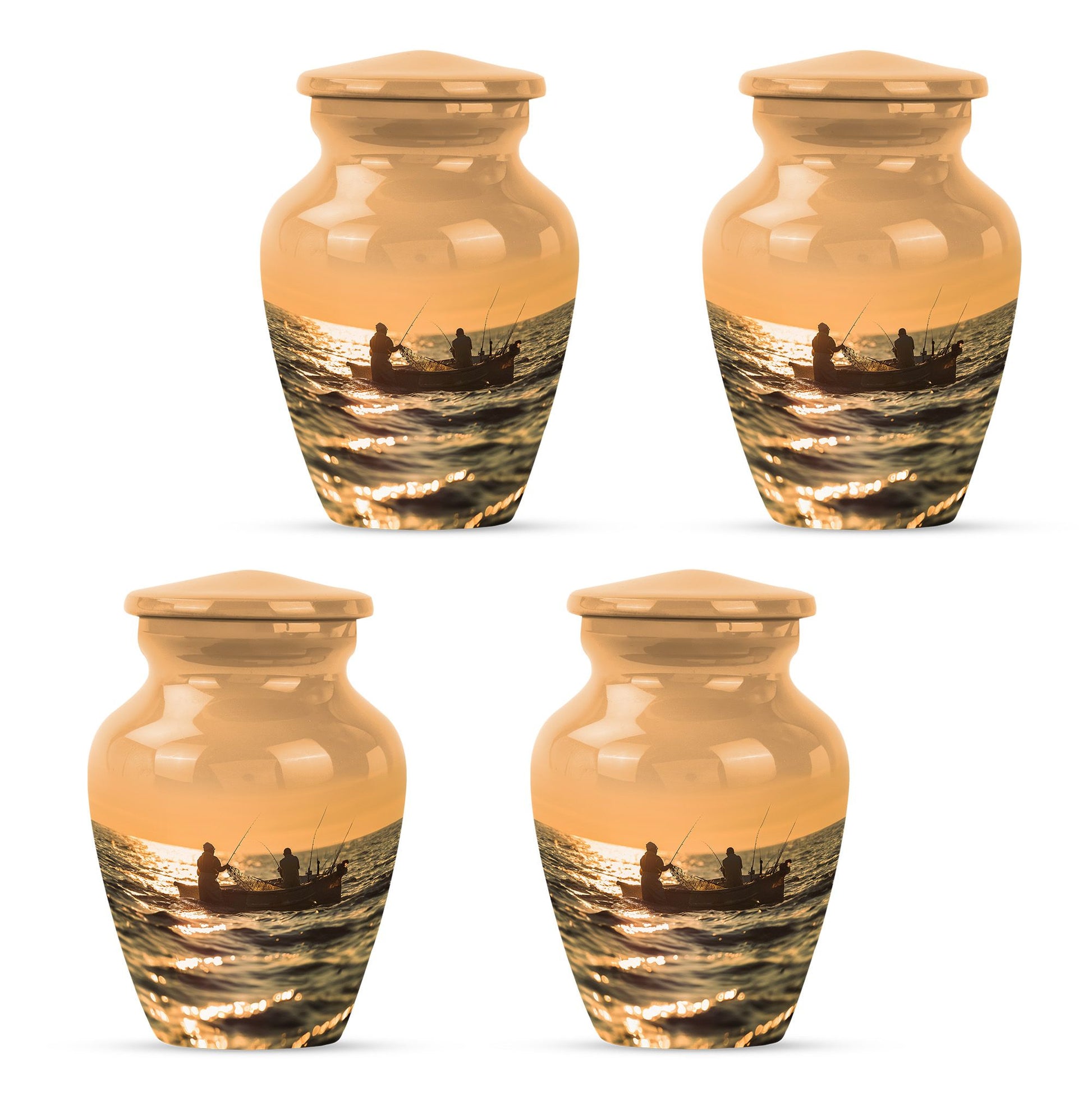 Fishing Theme 3 Inch Keepsake Pack of 4