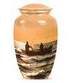 Fishing Theme Large Urn 10 Inch