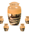Fishing Theme Large Urn With 4 Keepsake Urn