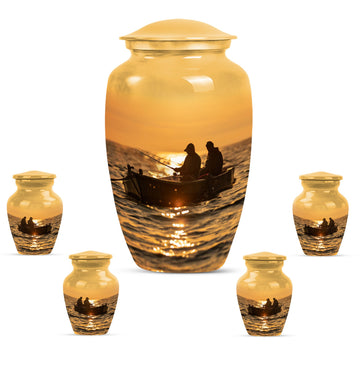 Large Urn With 4 Keepsake Urn
