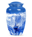 Fishing Theme Large Urn 10 Inch