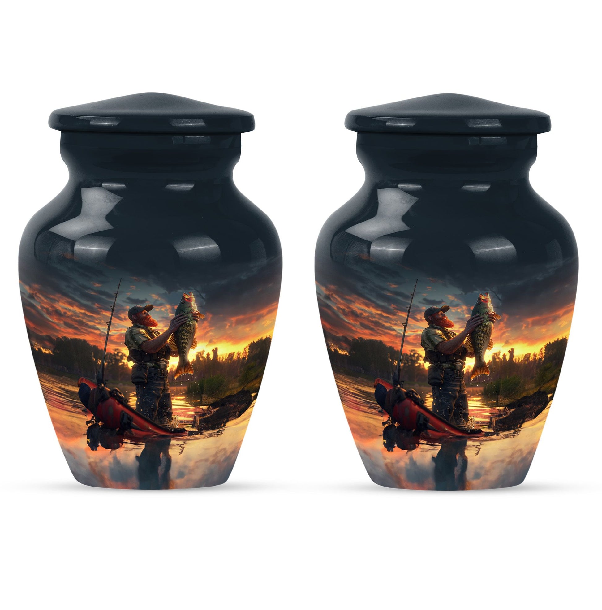 Fishing Theme 3 Inch Keepsake Pack of 2