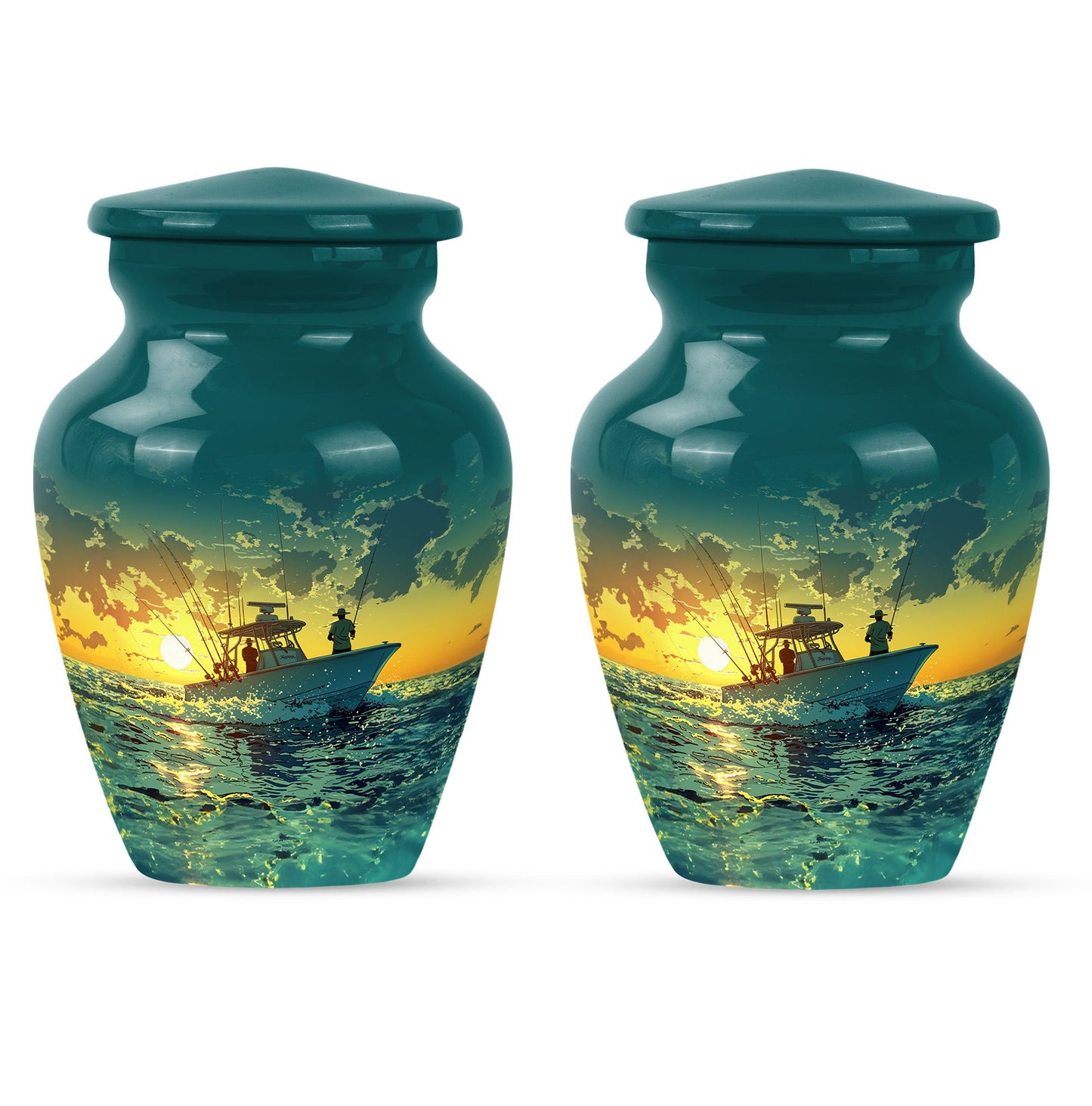 Fishing Theme 3 Inch Keepsake Pack of 2