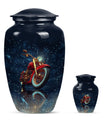 Fishing Theme Large Urn With 1 Keepsake Urn