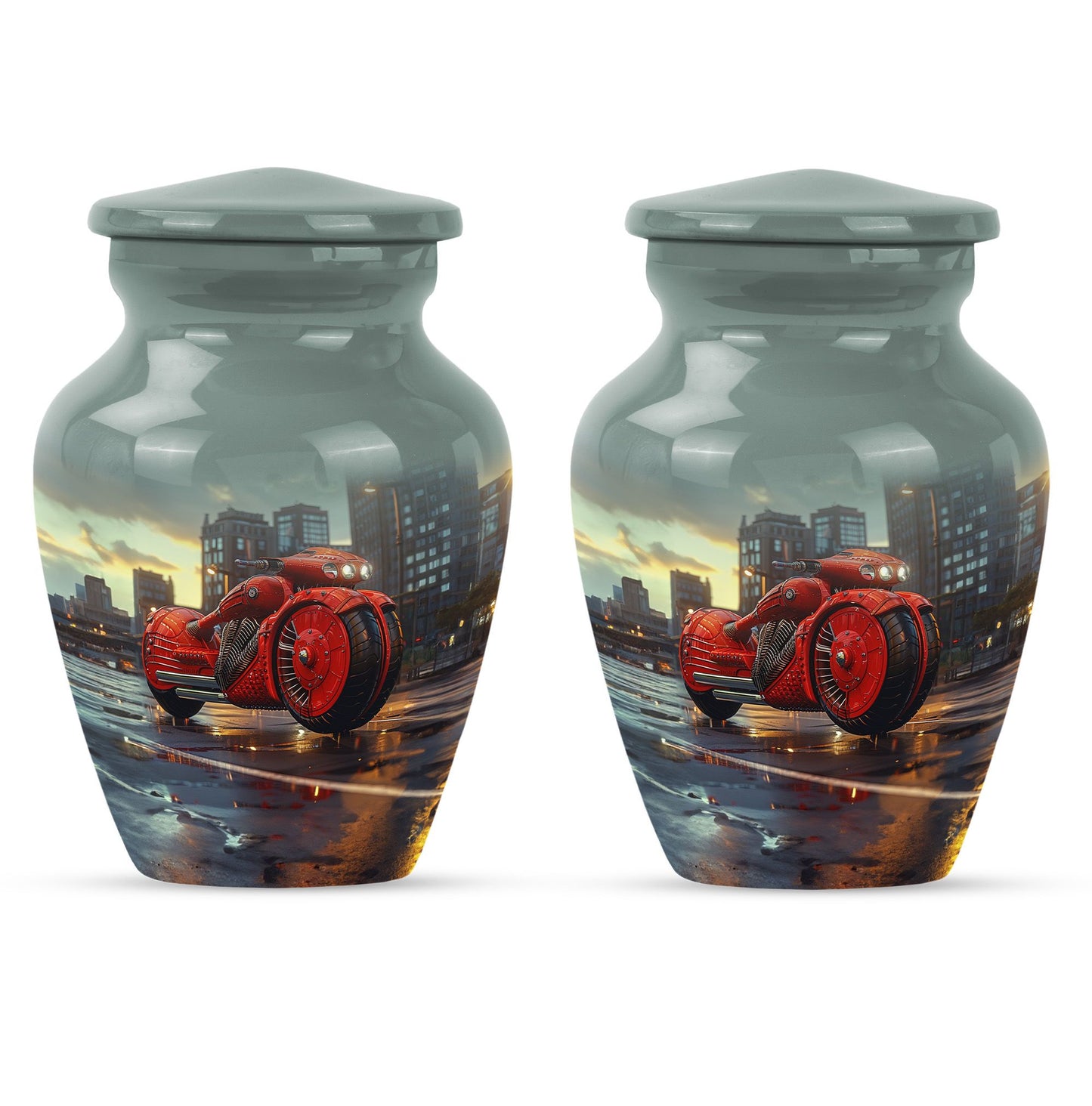 Motorcycle Theme 3 Inch Keepsake Pack of 2