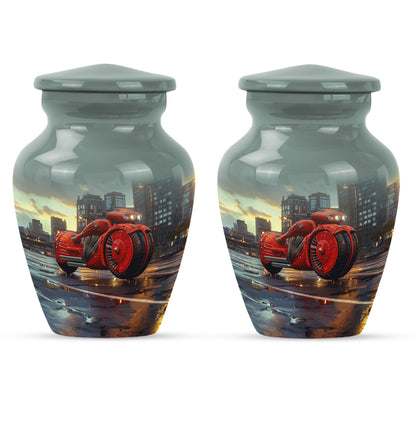 Motorcycle Theme 3 Inch Keepsake Pack of 2