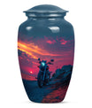 Motorcycle Theme Large Urn 10 Inch