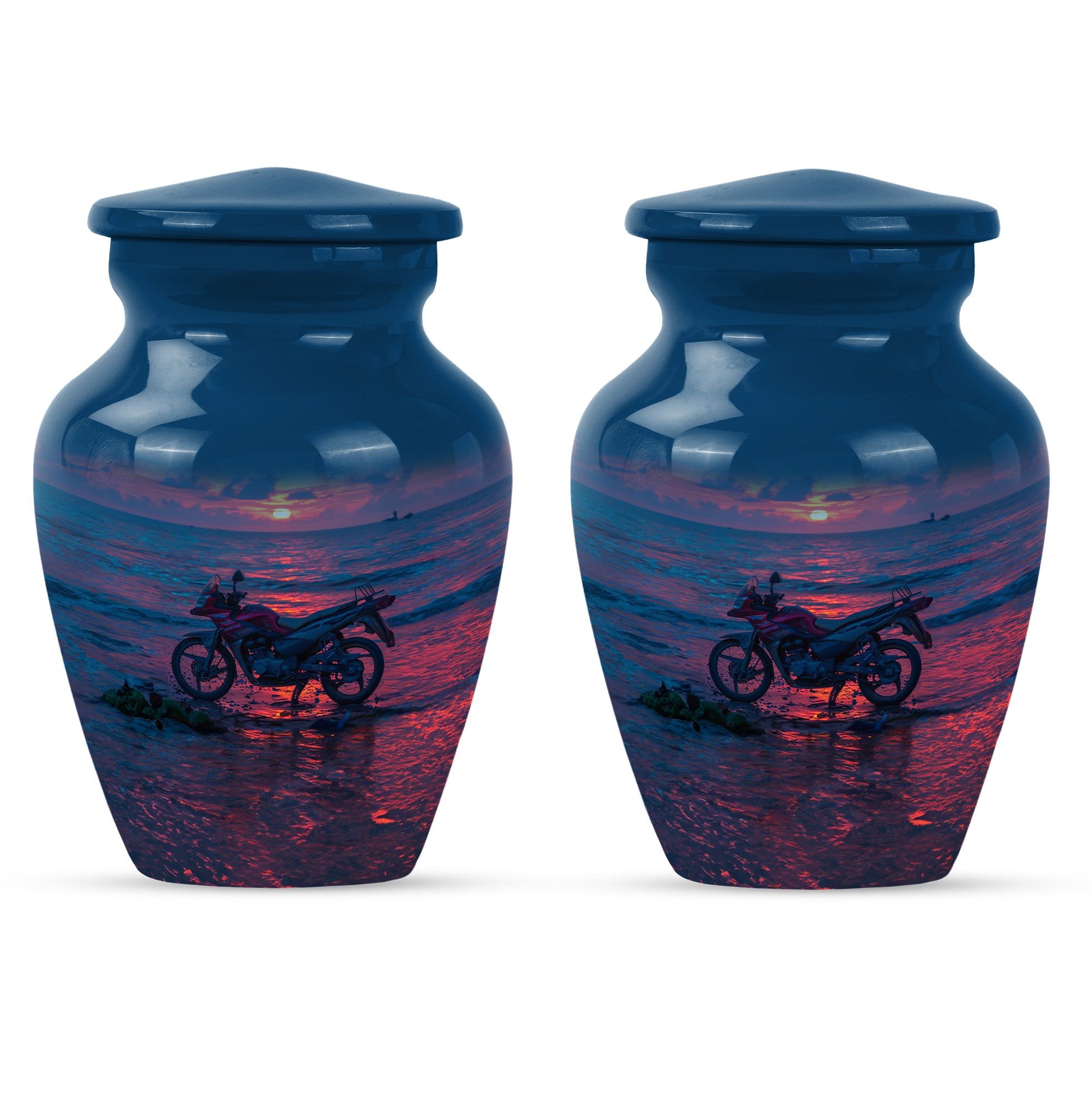 Motorcycle Theme 3 Inch Keepsake Pack of 2