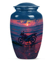 Motorcycle Theme Large Urn 10 Inch