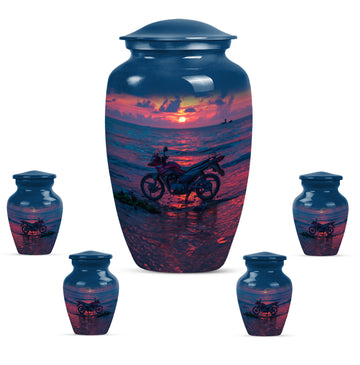 Large Urn With 4 Keepsake Urn