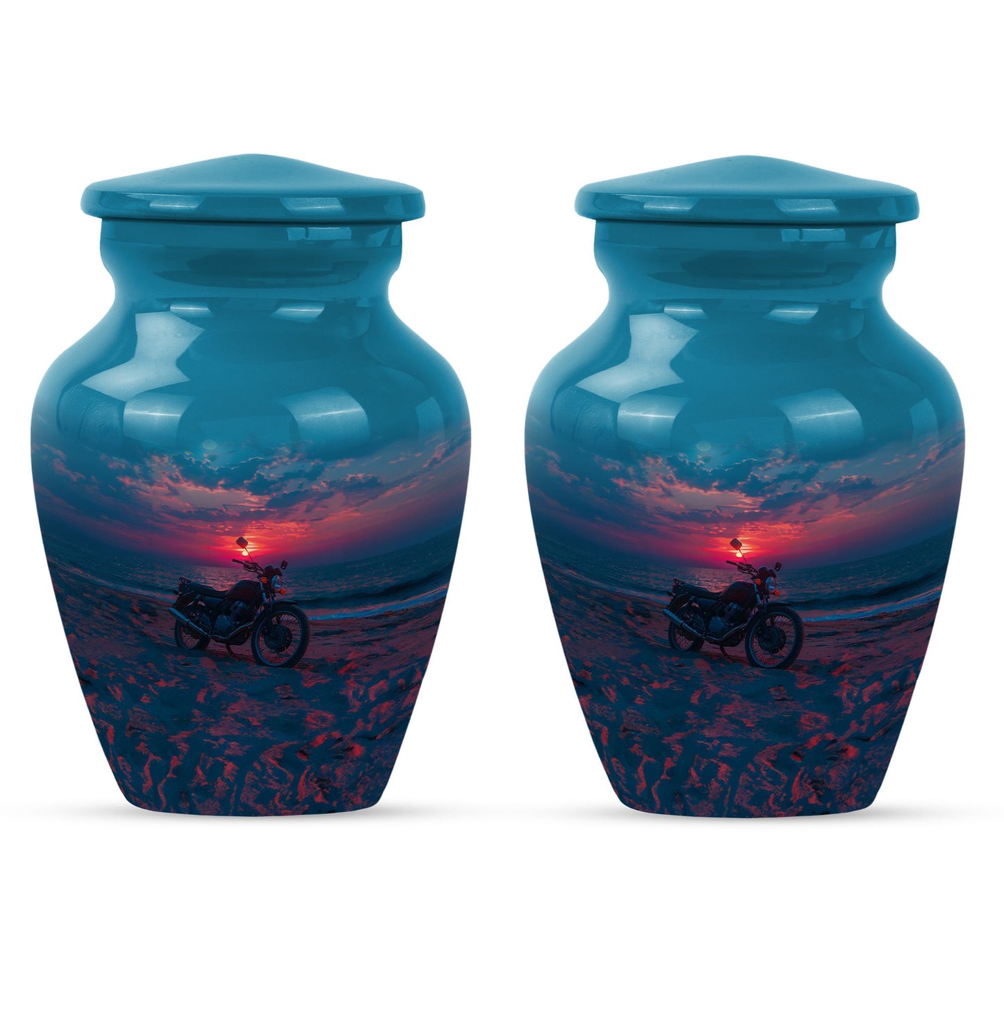Motorcycle Theme 3 Inch Keepsake Pack of 2