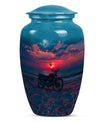 Motorcycle Theme Large Urn 10 Inch