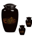 Motorcycle Theme Large Urn With 2 Keepsake Urn